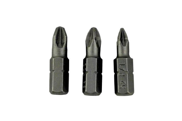 Бита крестовая PZ 1/PZ 2/PZ 3X25, 3 шт. в блистере Felo 02193216