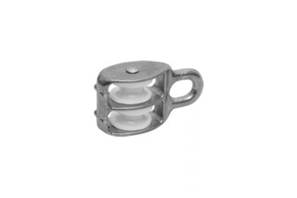 Блок двойной с пластиковым роликом (2 шт; 12х50 мм; ТФ5) Зубр 4-304595-50