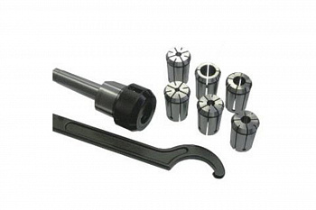 Патрон цанговый МТ2 с набором цанг для фрезерного станка К-412 Энкор 23480