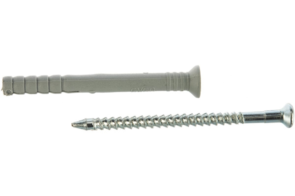 Дюбель-гвоздь полипропиленовый с потайным бортиком 6 шт. (6х60 мм; ТФ6) Зубр 4-301346-06-060