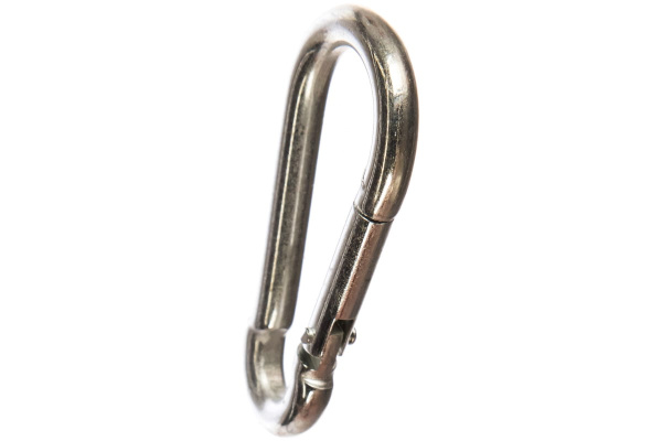 Карабин ЗУБР DIN 5299С, 6мм, 1 шт, оцинкованный, 304546-06