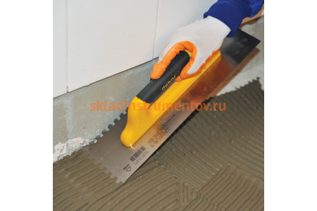 Зубчатый полутер DEKOR HASSAN 120х300мм квадратные зубья 8х8мм пл 230