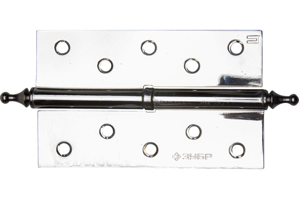 Дверная разъемная петля Зубр Эксперт 1 подшипник цвет хром CP левая с крепежом 125x75x2.5 мм 2 шт. 37605-125-2L