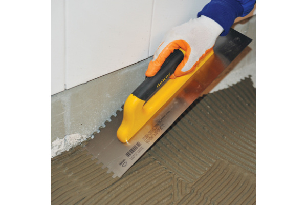 Зубчатый полутер DEKOR HASSAN 120х300мм квадратные зубья 8х8мм пл 230