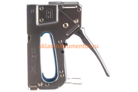 Мебельный металлический регулируемый степлер, тип скобы 53, 4-14мм СИБРТЕХ 40101