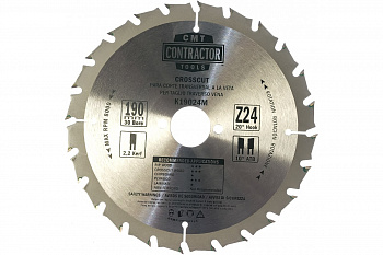 Диск пильный по дереву Contractor (190x2.2х1.4x30 мм; Z24; ATB) CMT K19024M-X10