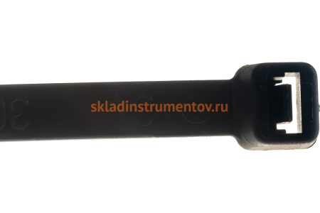 Пластиковые хомуты СИБРТЕХ, 300 х 8 мм, черные, 100 шт 45573