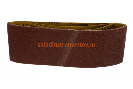 Лента бесконечная (3 шт; 100x610 мм; P60) для ленточных шлифовальных машин Biber 70372 тов-173661