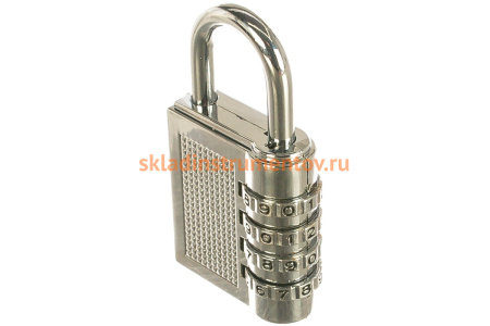 Навесной замок SANTOOL мини, кодовый, 4 диска 080216-004