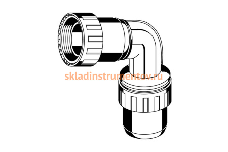 Переходник угловой "ШиреФит" 26 мм для трубопровода Зубр 51482-26