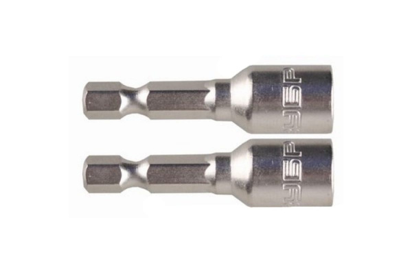 Биты "МАСТЕР" с торцовой головкой 2 шт. (E 1/4"; 12х45 мм) Зубр 26392-12-02