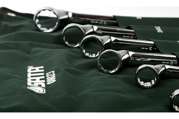 Набор накидных ключей глубокого смещения 11шт Sata 08023