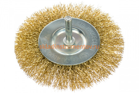 Кордщетка радиальная мягкая (100 мм) для дрели ПРАКТИКА 773-408