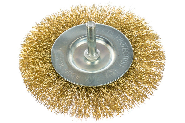 Кордщетка радиальная мягкая (100 мм) для дрели ПРАКТИКА 773-408