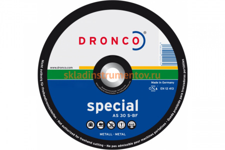 Диск отрезной по металлу AS30S (300x3.5x25.4 мм) DRONCO 2300020100
