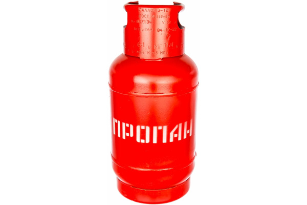 Баллон пропановый 12 л бытовой с вентилем ВБ-2 Спец СВ-БАЛ12В