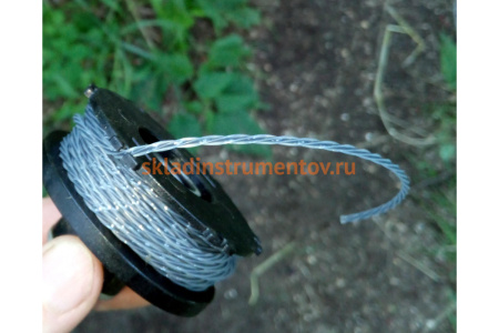 Двухкомпонентная леска для триммера квадрат 2,0 мм 15 м EXTRA CORD DENZEL 96124