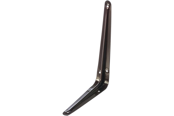 Угловой кронштейн с ребром СИБРТЕХ 150х200 мм коричневый 94024