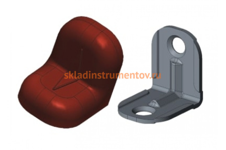 Уголок с заглушкой MFK-TORG 20х20х16х1.2 красное дерево темное 8 20 20 8