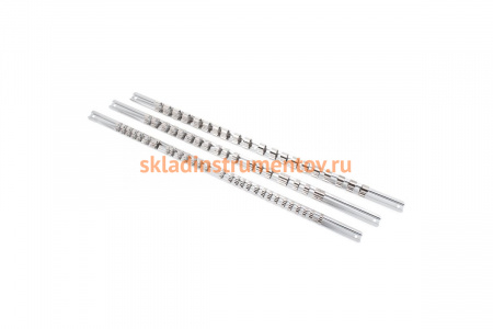 Держатель головок ROCKFORCE 1/4D, металлическая рейка, 12 зажимов, 200мм RF-819212