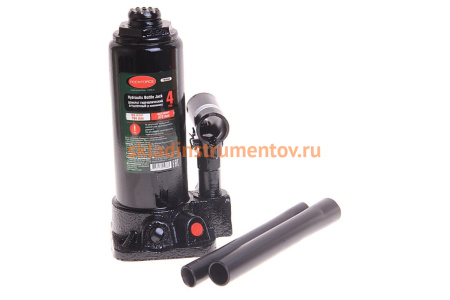 Гидравлический бутылочный домкрат с клапаном ROCKFORCE 4т высподъема 194-372мм RF-T90404S