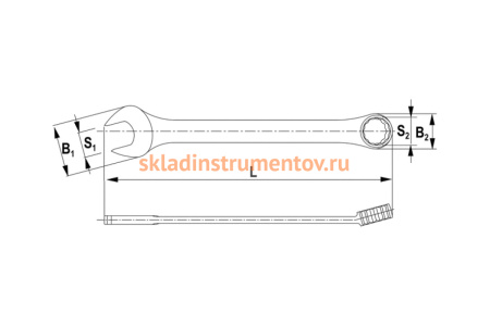 Комбинированный ключ THORVIK CW00015 15 мм 52029