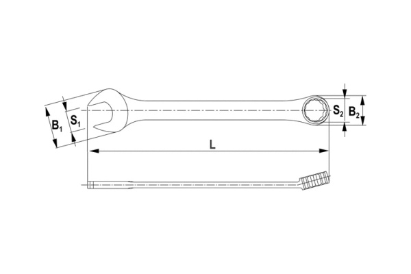Комбинированный ключ THORVIK CW00012 12 мм 52026