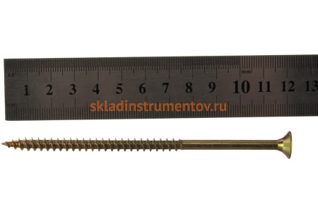 Универсальные саморезы СУ-Ж ЗУБР, 120 х 6.0 мм, 4 шт, желтый цинк, 300396-60-120