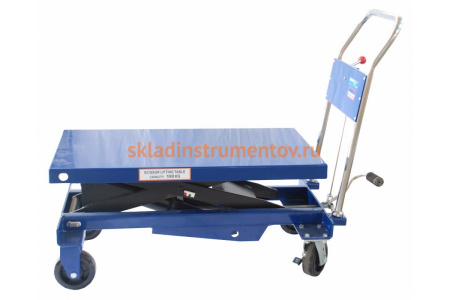 Гидравлическая платформенная тележка AE&T TJ-100 (1000 кг)