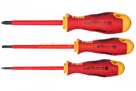 Набор диэлектрических отверток 3 шт. Felo Ergonic 41393194