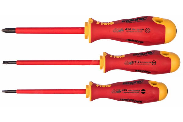 Набор диэлектрических отверток 3 шт. Felo Ergonic 41393194