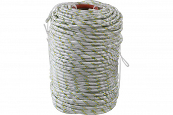 Плетёный капроновый 24-прядный фал с капроновым сердечником, диаметр 12мм, бухта 100м, 2200кгс СИБИН 50220-12