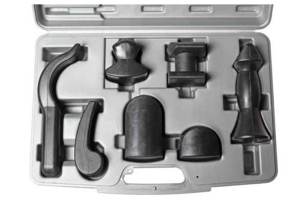 Набор рихтовочных прорезиненных оправок (7 предметов, кейс) JTC 2554