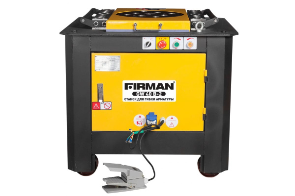 Станок для гибки арматуры, диаметр арматуры 6--40мм, 6--32мм, FIRMAN GW40B