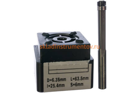 Фреза PRO обгонная монолитная (6.35х25.4х63.5 мм; S 6 мм) CMT 706.0625
