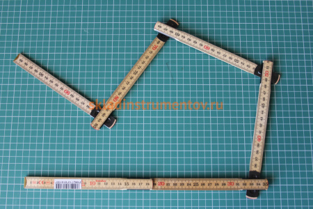 Складной метр (1 м, береза) SOLA H 1/6 53011101