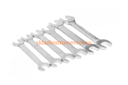 Набор ключей HORTZ гаечных двусторонних 6шт. 22-41 сат.фин.HOR 116206