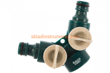 Распределитель двухканальный 3/4" для системы полива Raco 4250-55255C
