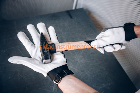 Кожаные перчатки Jeta Safety Winter Mechanic, цвет черный/белый JLE305-8/M