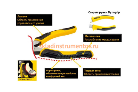 Кусачки для зачистки проводов 150мм STANLEY CONTROL-GRIP 0-75-068