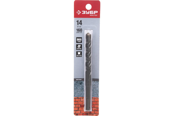 Бур SDS-plus ЗУБР  14х160 мм 29315-160-14