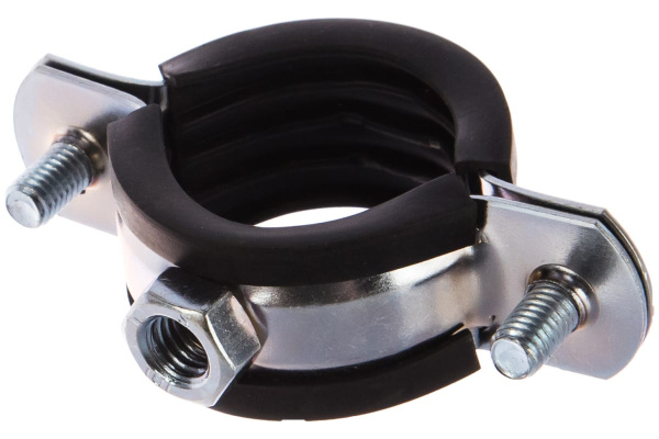 Трубный хомут с гайкой ЗУБР 1", 9 штук, оцинкованный 37850-32-37