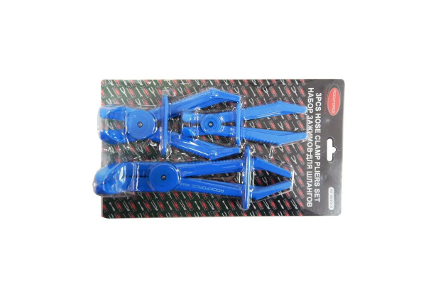 Набор зажимов для пережатия шлангов и патрубков, 3 предметов ROCKFORCE 10, 15,24мм RF-903G18