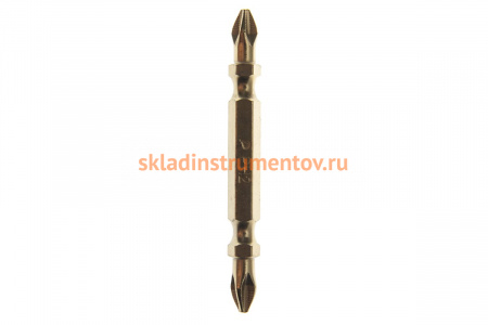 Бита двусторонняя PH2-PH2 Эксперт (1 шт; 65 мм) ПРАКТИКА 037-121