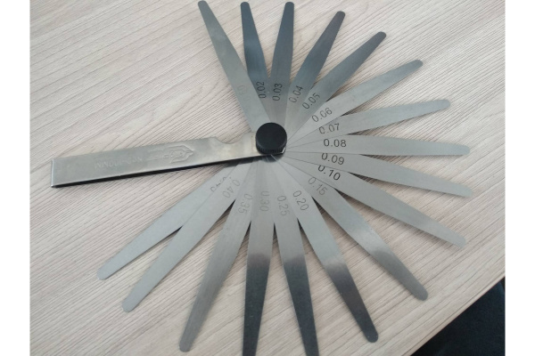 Набор щупов 0.02-0.5 мм, 17 пластин, длина 100 мм GRIFF D127011