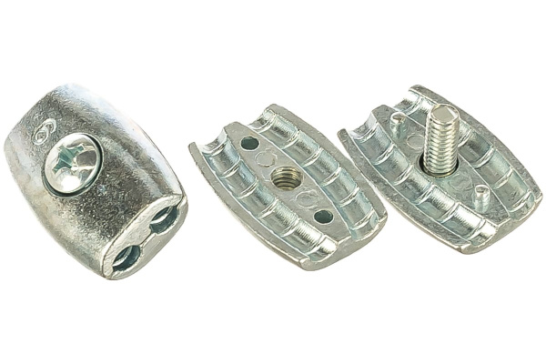 Зажим троса "Бочонок" 15 шт. (6 мм; ТФ5) Зубр 4-304455-06 Зажим троса "Бочонок" 15 шт. (6 мм; ТФ5) Зубр 4-304455-06