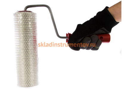 Игольчатый валик для наливных полов в сборе Зубр МАСТЕР 72х240 мм 03952-24 03952-24