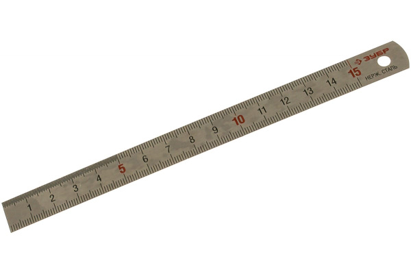 Двусторонняя линейка ЗУБР 34280-0.5-015