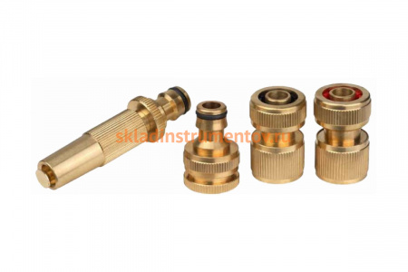 Набор "EXPERT" поливочный (наконечник, 2 соединителя, адаптер внешний) Grinda 8-427246_z01