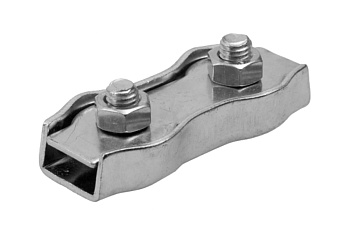 Зажим троса двойной, оцинкованный (35 шт; 5 мм; ТФ5) Зубр 4-304445-05